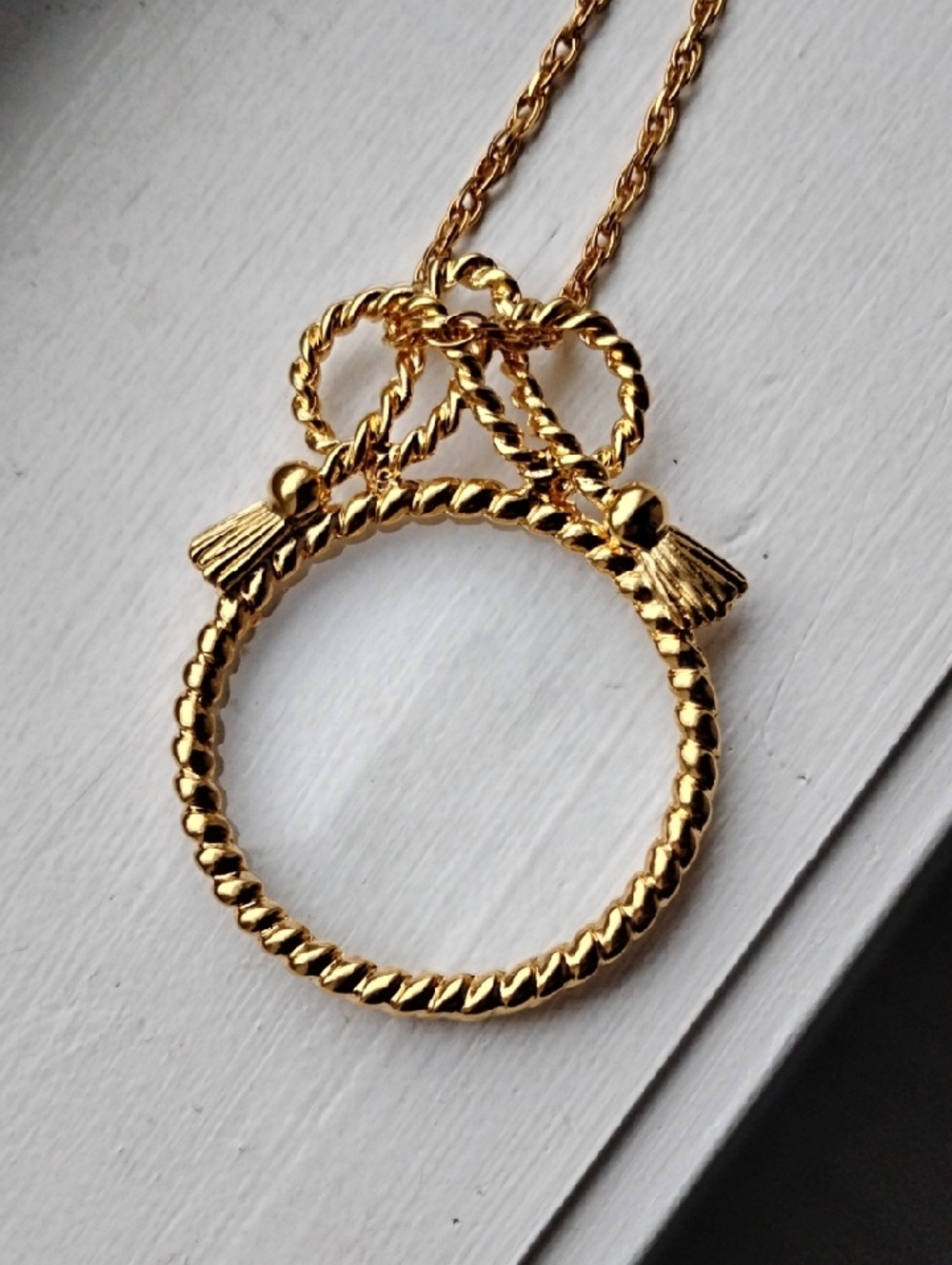 Gold Magnifier  Pendant Necklace - Women Jewelry